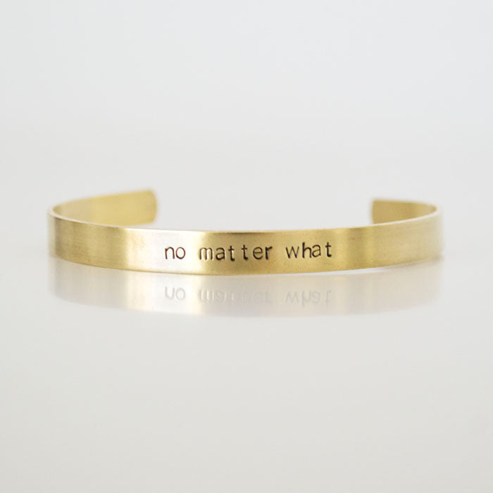 No Matter What Brass Cuff - West of Camden - Main Image Number 1 of 1