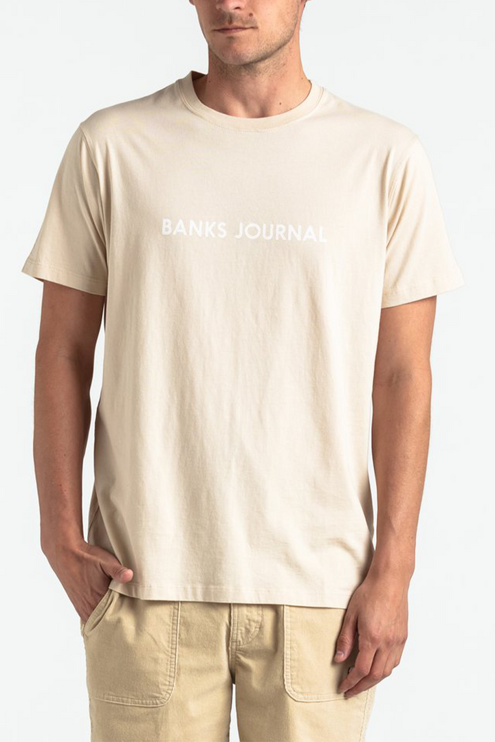 Label Classic Tee | Bone - Thumbnail Image Number 1 of 3

