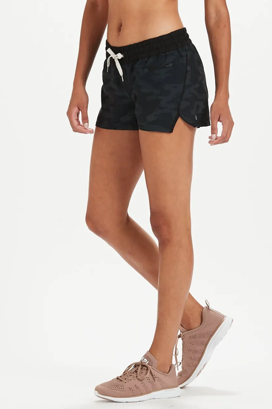 Clementine Short | Black Watercolor Camo - Main Image Number 1 of 2