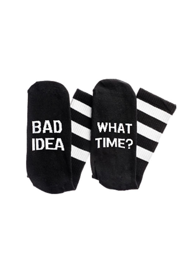 Bad Idea What Time Socks - Main Image Number 1 of 1