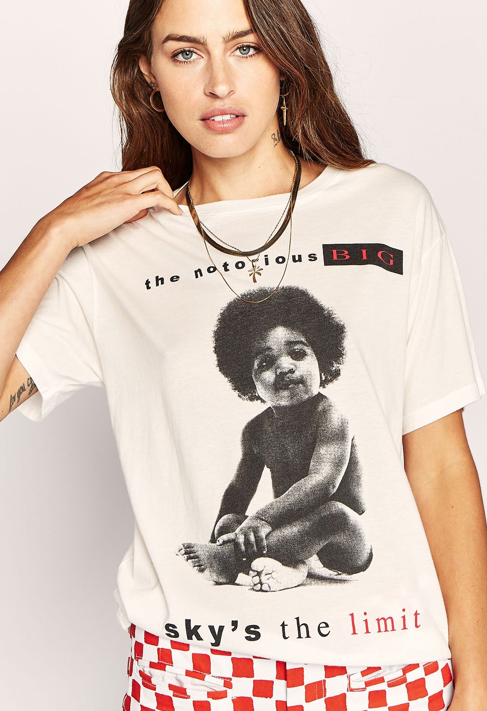 Biggie Sky's The Limit Tee | V. White - Main Image Number 1 of 1