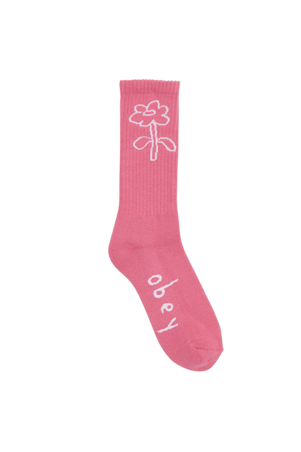 Obey Spring Flower Socks | Vintage Pink - Main Image Number 1 of 1