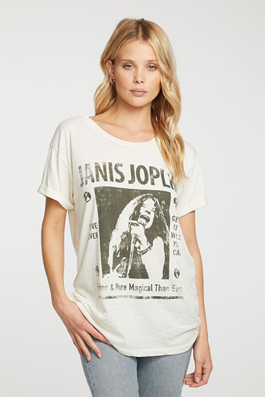 Janis Joplin More Magical Tee | Au Lait - Main Image Number 1 of 1