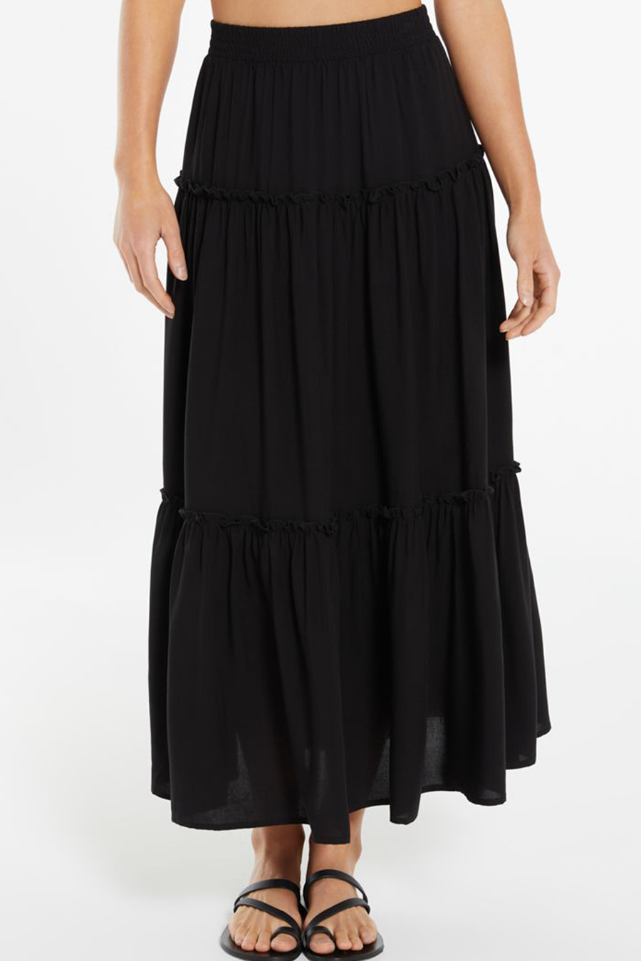 High Noon Maxi Skirt | Black - Main Image Number 1 of 1