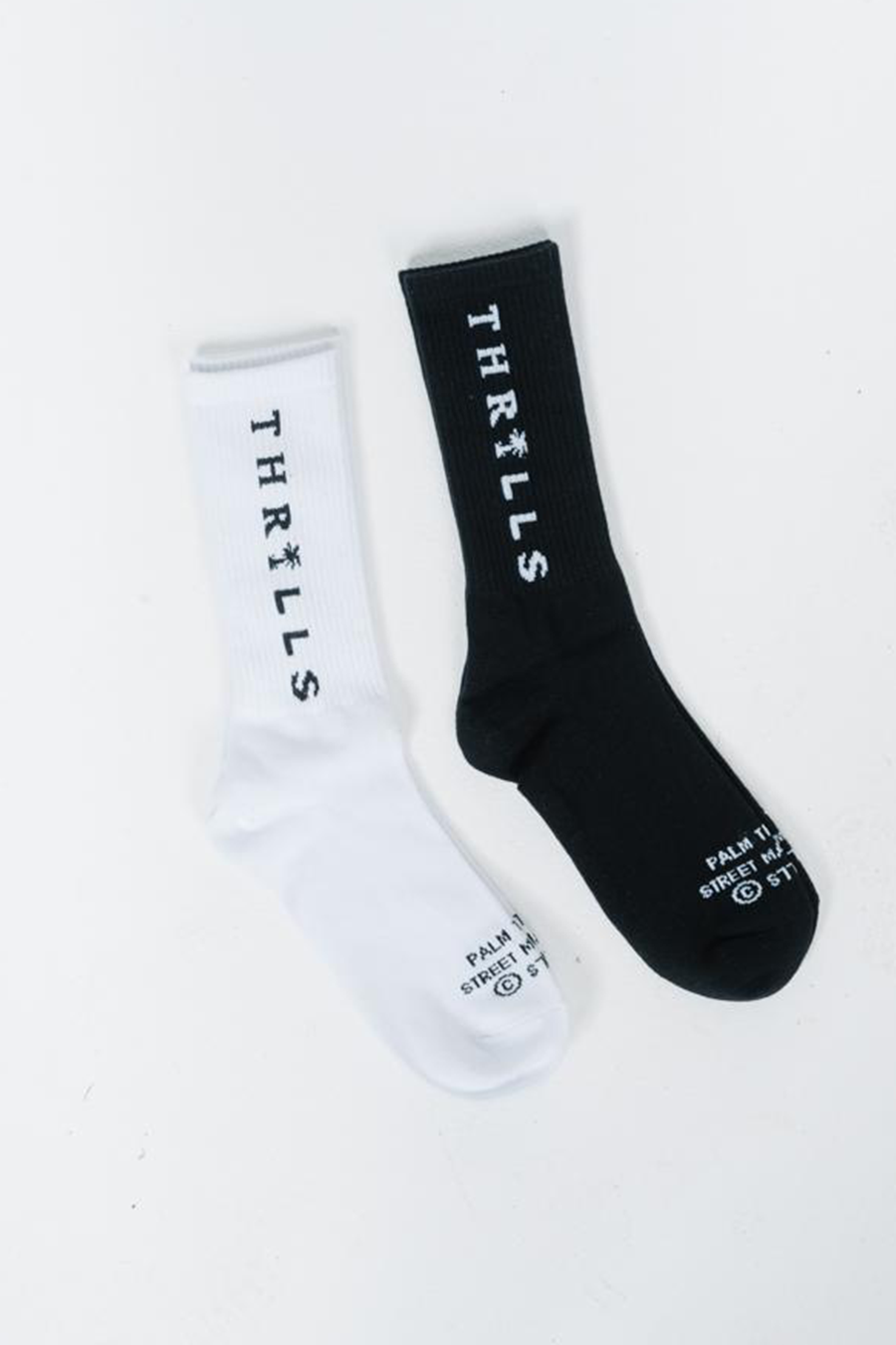 Palmed Thrills Socks 2 Pack| Black/White - Main Image Number 1 of 1