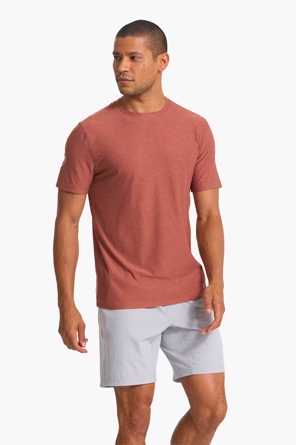Strato Tech Tee | Copper Heather - Thumbnail Image Number 1 of 2
