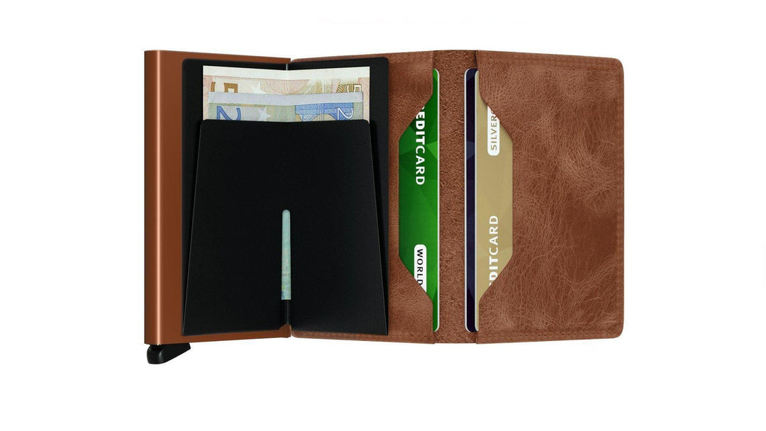 Slimwallet Vintage | Cognac-Rust - Visual Media Number 2 of 2