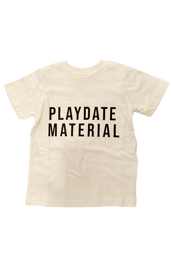 Playdate Material Kids Tee | Natural - Main Image Number 1 of 1
