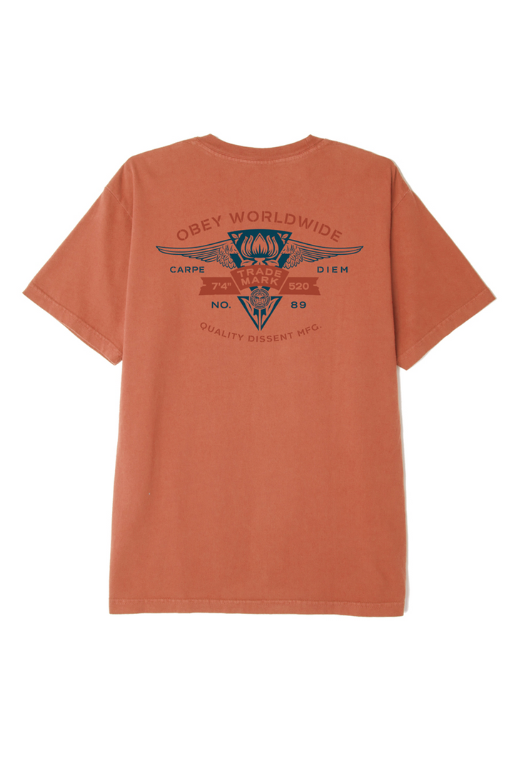 Winged Lotus Organic Tee | Copper Coin - Thumbnail Image Number 1 of 2
