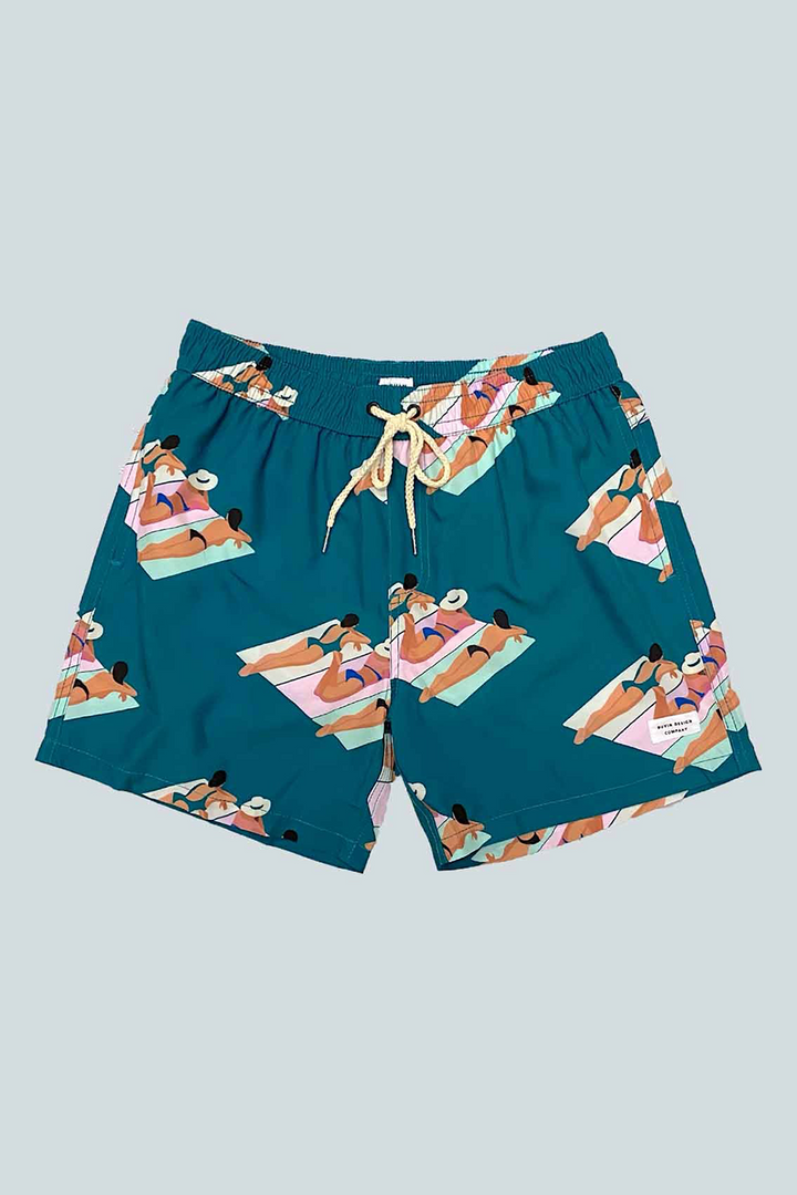 Tanning Co Short | Teal - West of Camden - Thumbnail Image Number 1 of 2
