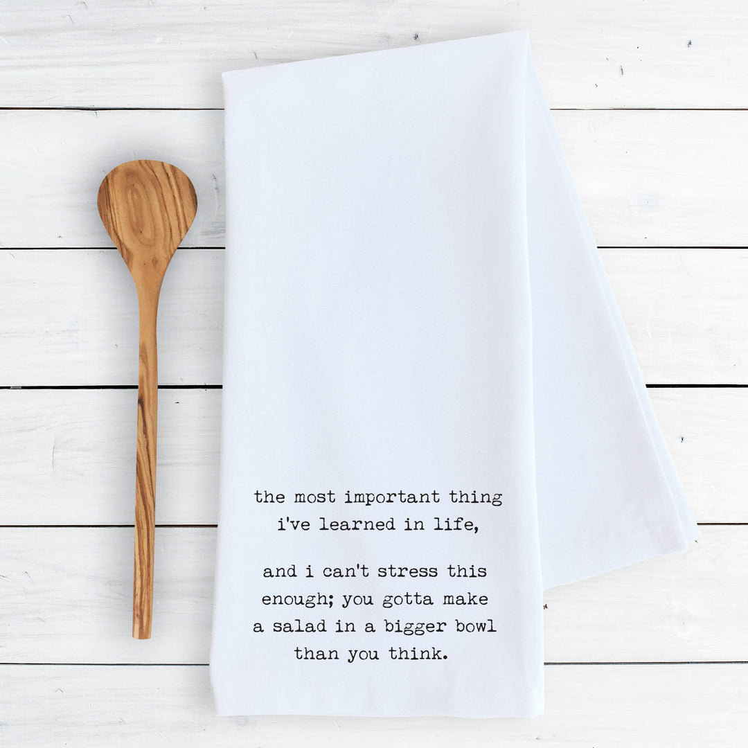 Most Important Thing Tea Towel | White - Main Image Number 1 of 1