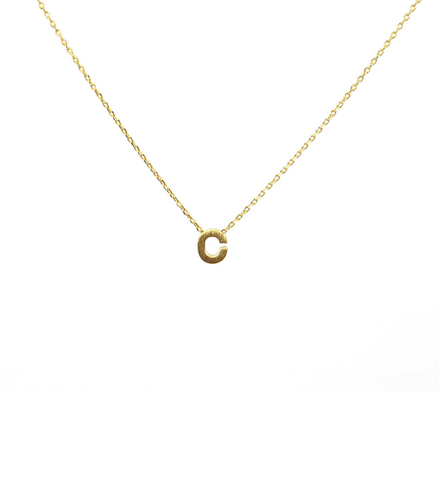 Initial Necklace Gold C - Main Image Number 1 of 1