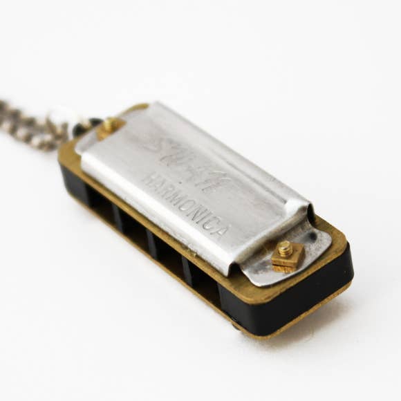 Harmonica Necklace | Silver - Main Image Number 1 of 1