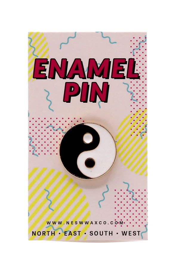 Yin Yang Enamel Pin - Main Image Number 1 of 1