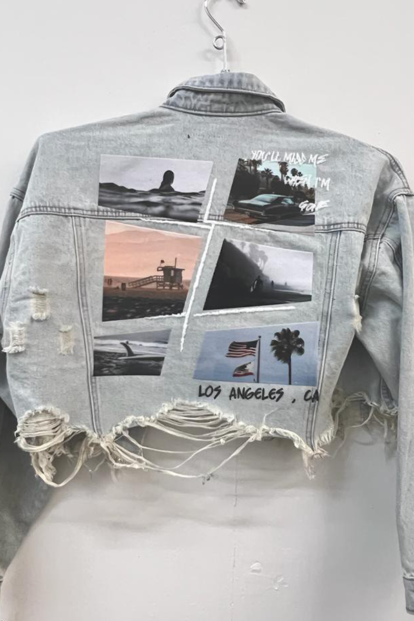 California Collage Jacket | Blue - Thumbnail Image Number 1 of 2

