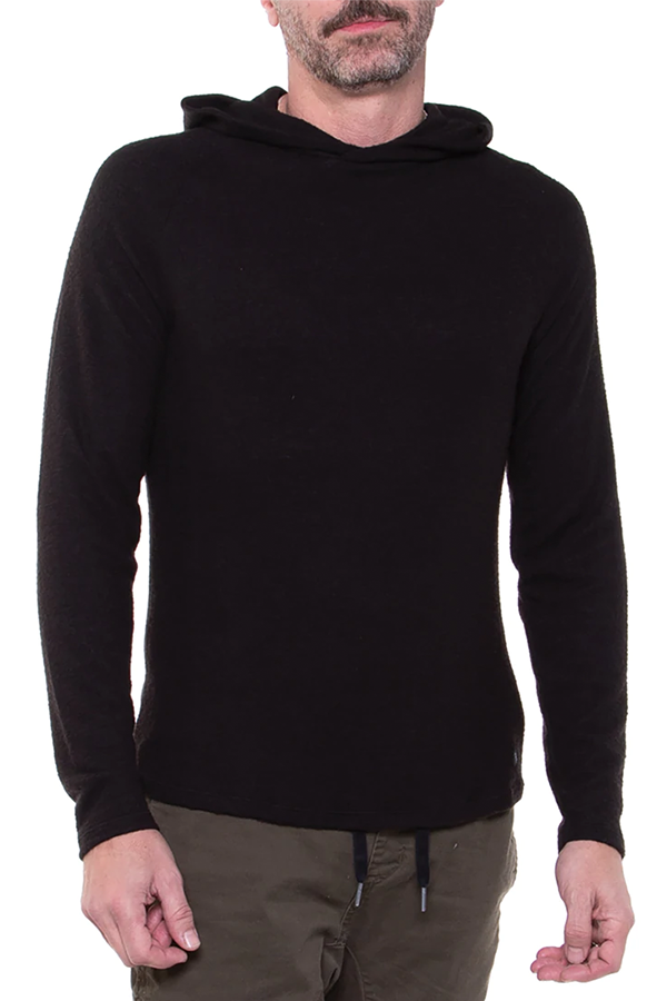 Deswell Knit Hoodie | Black - Main Image Number 1 of 1