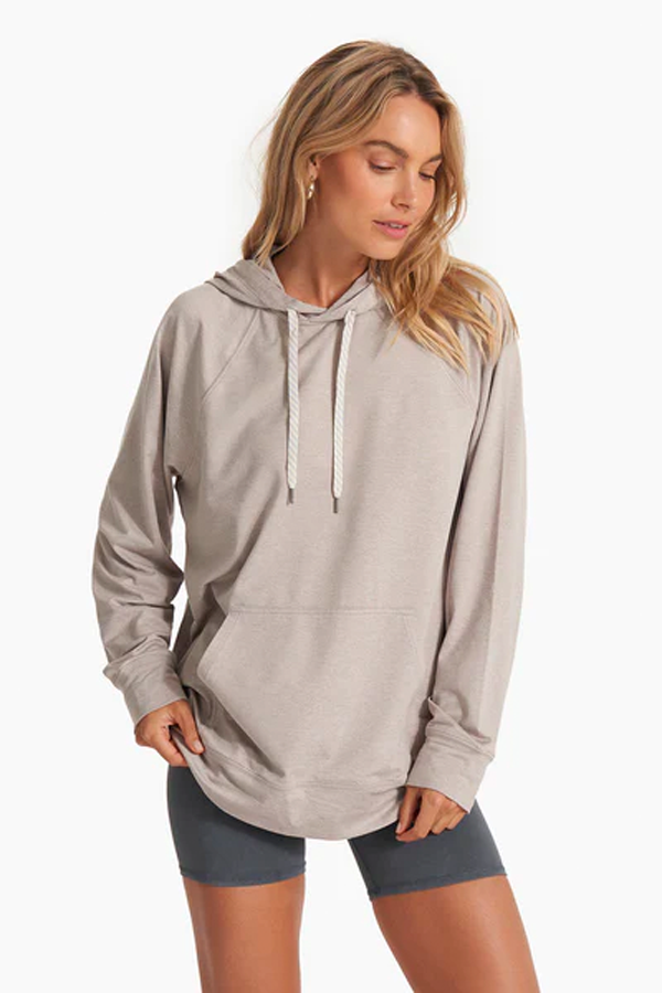 Halo Oversized Hoodie | Oyster Heather - Main Image Number 1 of 2