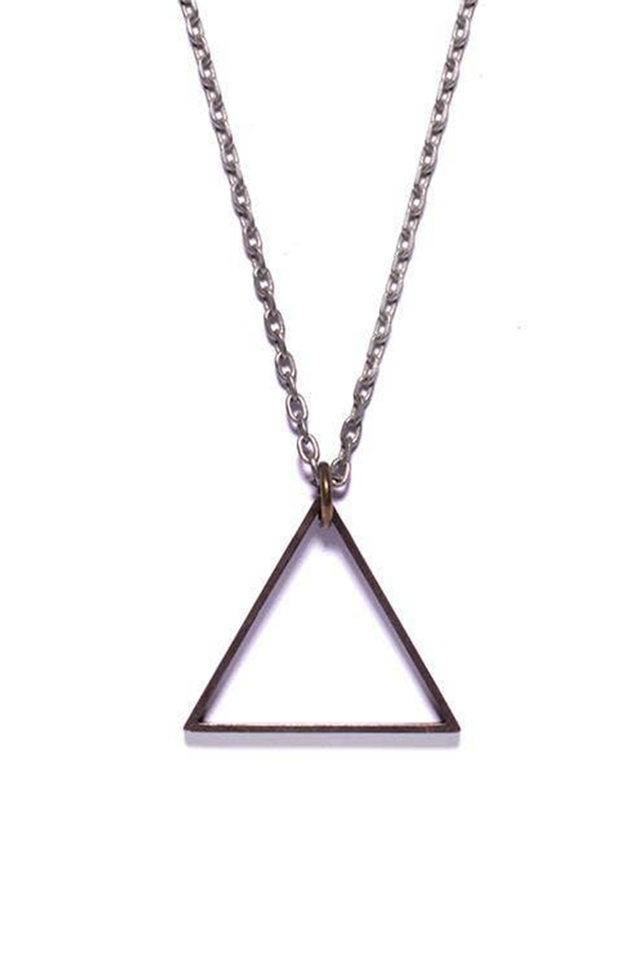 Oxidized Triangle Necklace - Main Image Number 1 of 1