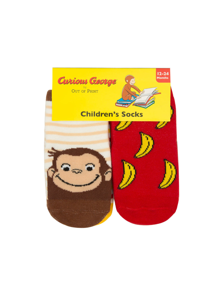 Curious George Socks | 4 Pack - West of Camden