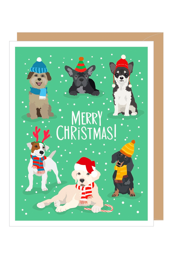 Holiday Dogs Christmas Card - Main Image Number 1 of 1