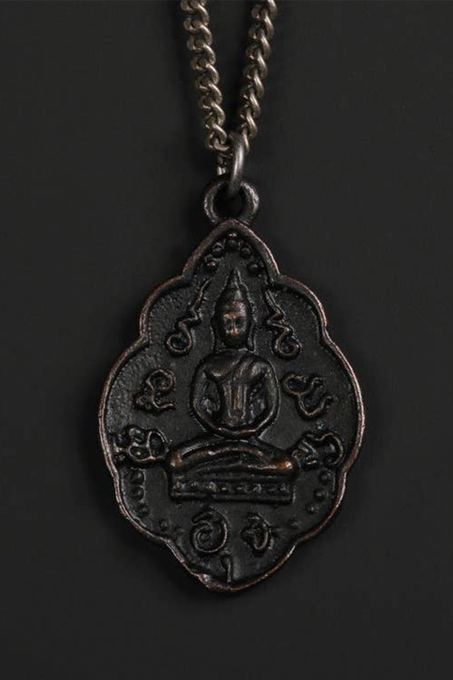 Buddha Necklace | Black - Main Image Number 1 of 3