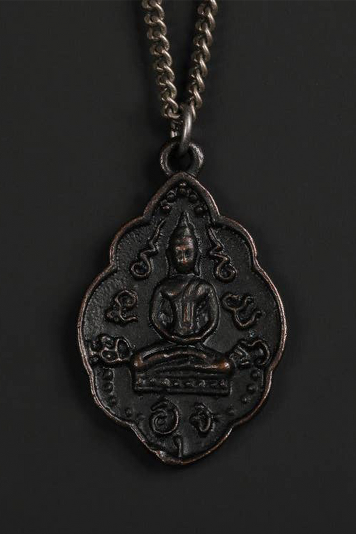 Buddha Necklace | Black - Thumbnail Image Number 1 of 3
