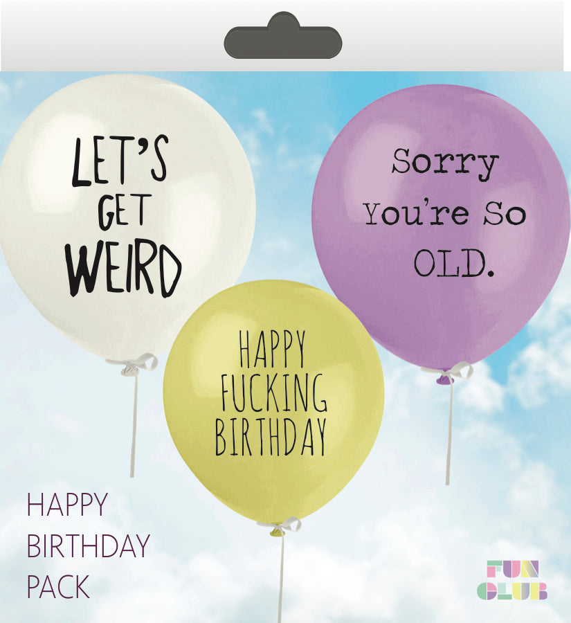Happy Fucking Birthday Balloon Pack - Main Image Number 2 of 2