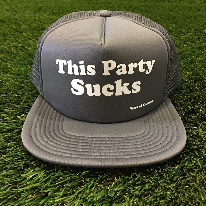 This Party Sucks Hat | Grey - Thumbnail Image Number 1 of 3

