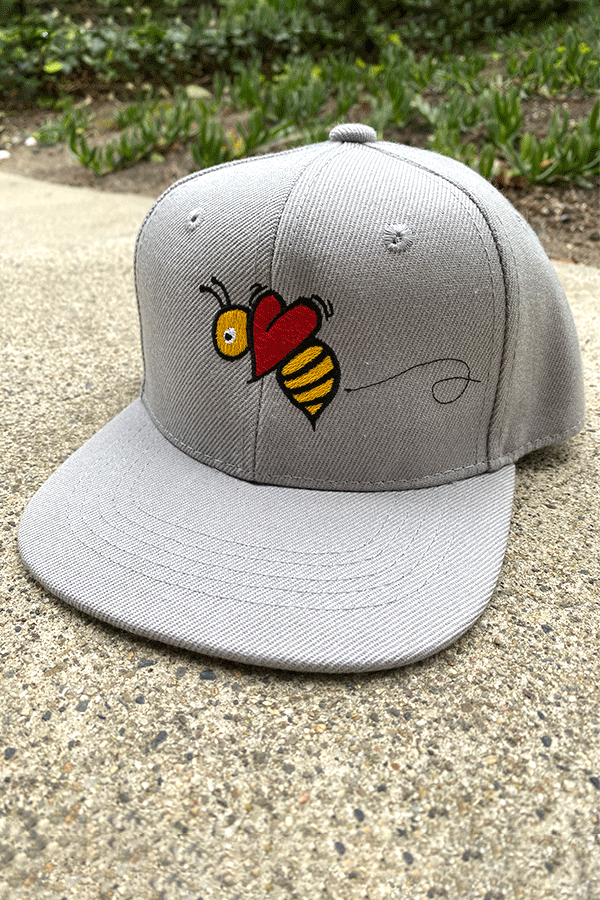 Bee Nice Hat | Grey - Main Image Number 1 of 1
