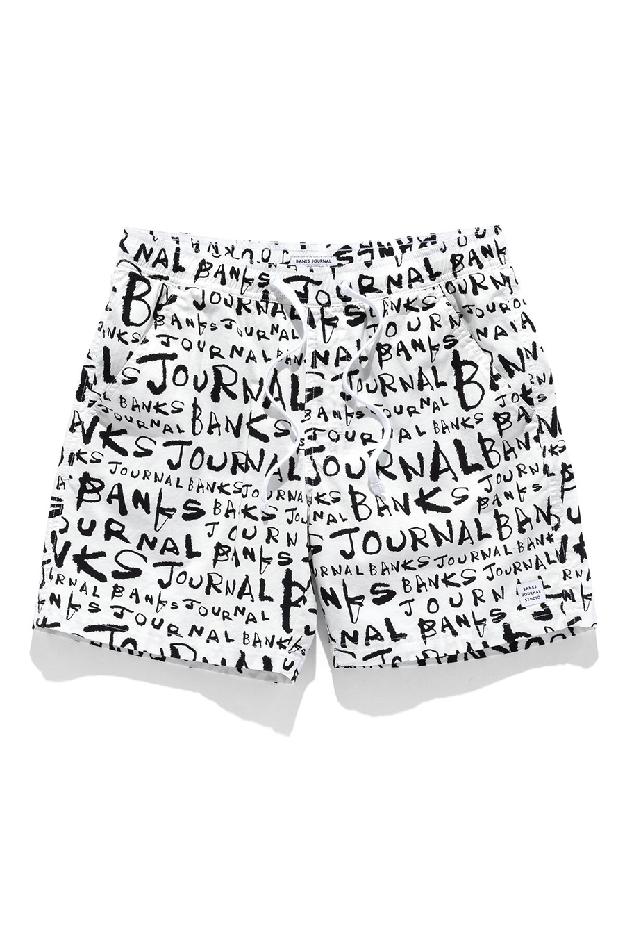 Dunkwell Banks JS Boardshorts | Off White - Main Image Number 1 of 2