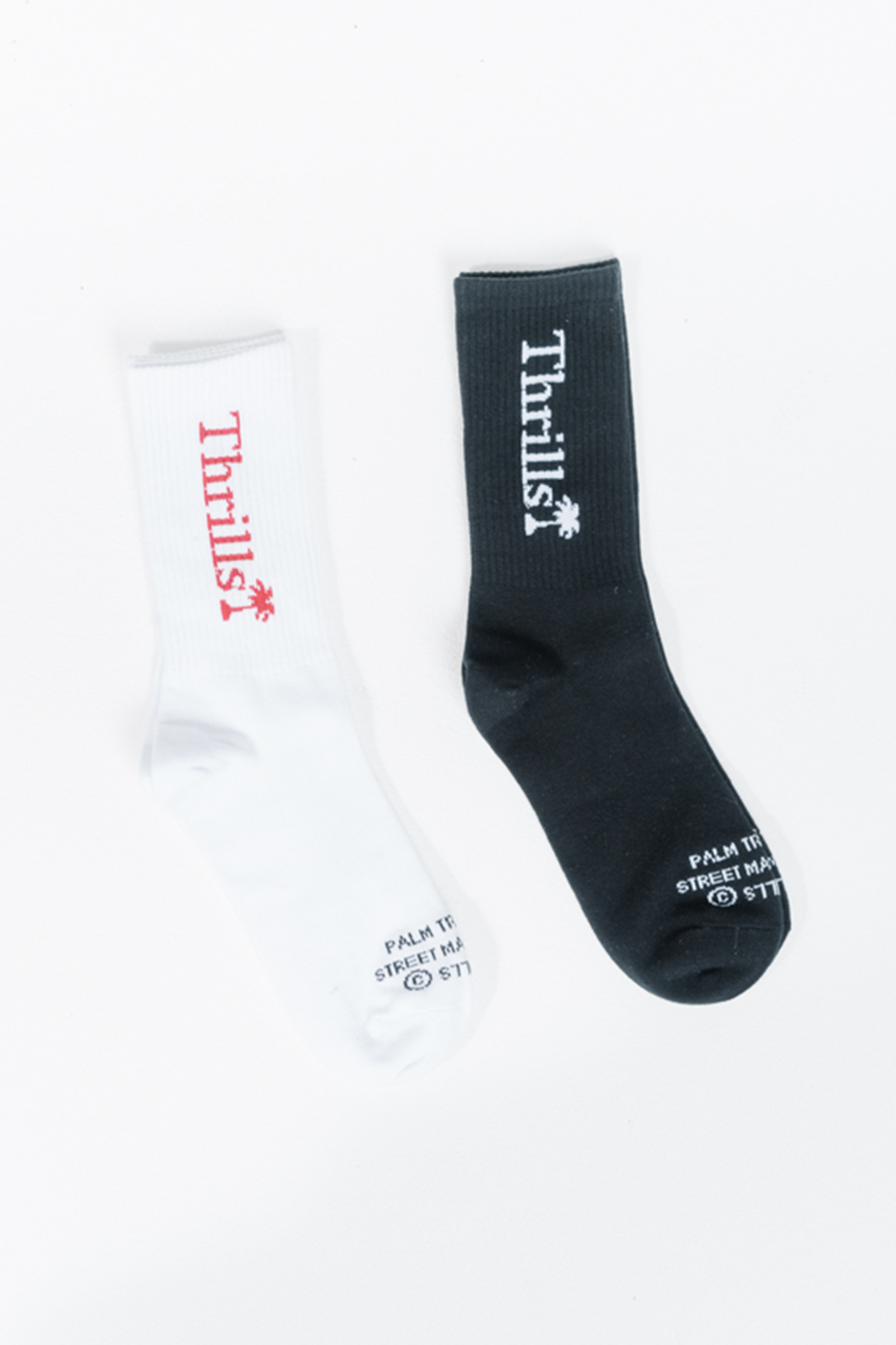 Palm of Thrills 2 Pack Sock | Black/White - Main Image Number 1 of 1
