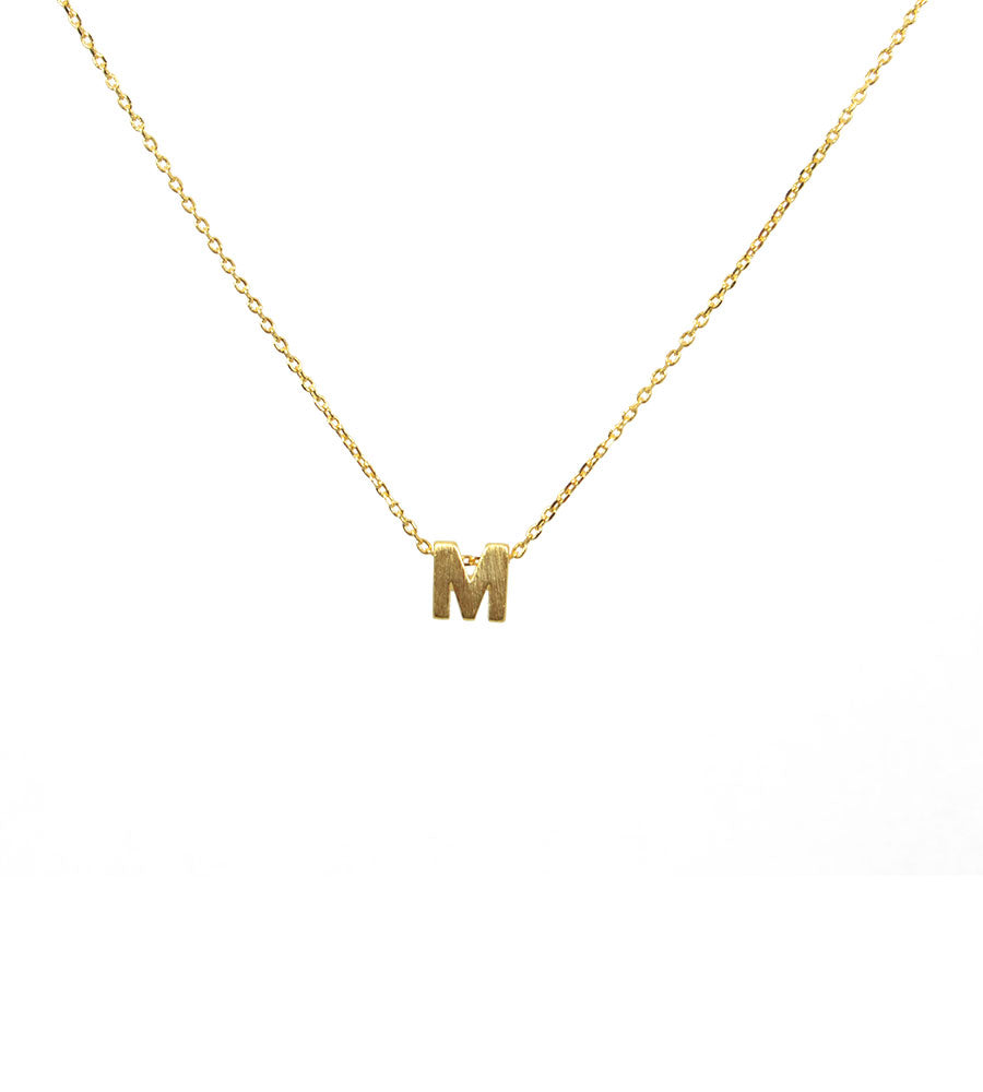 Initial Necklace Gold M - Main Image Number 1 of 1
