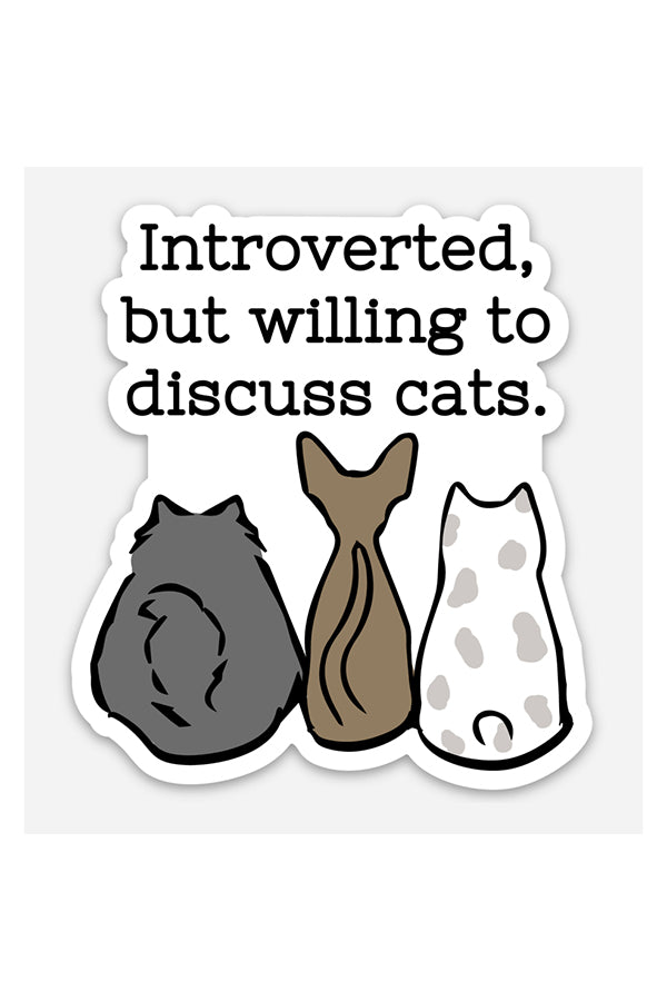 Introverted But Willing Sticker - Main Image Number 1 of 1