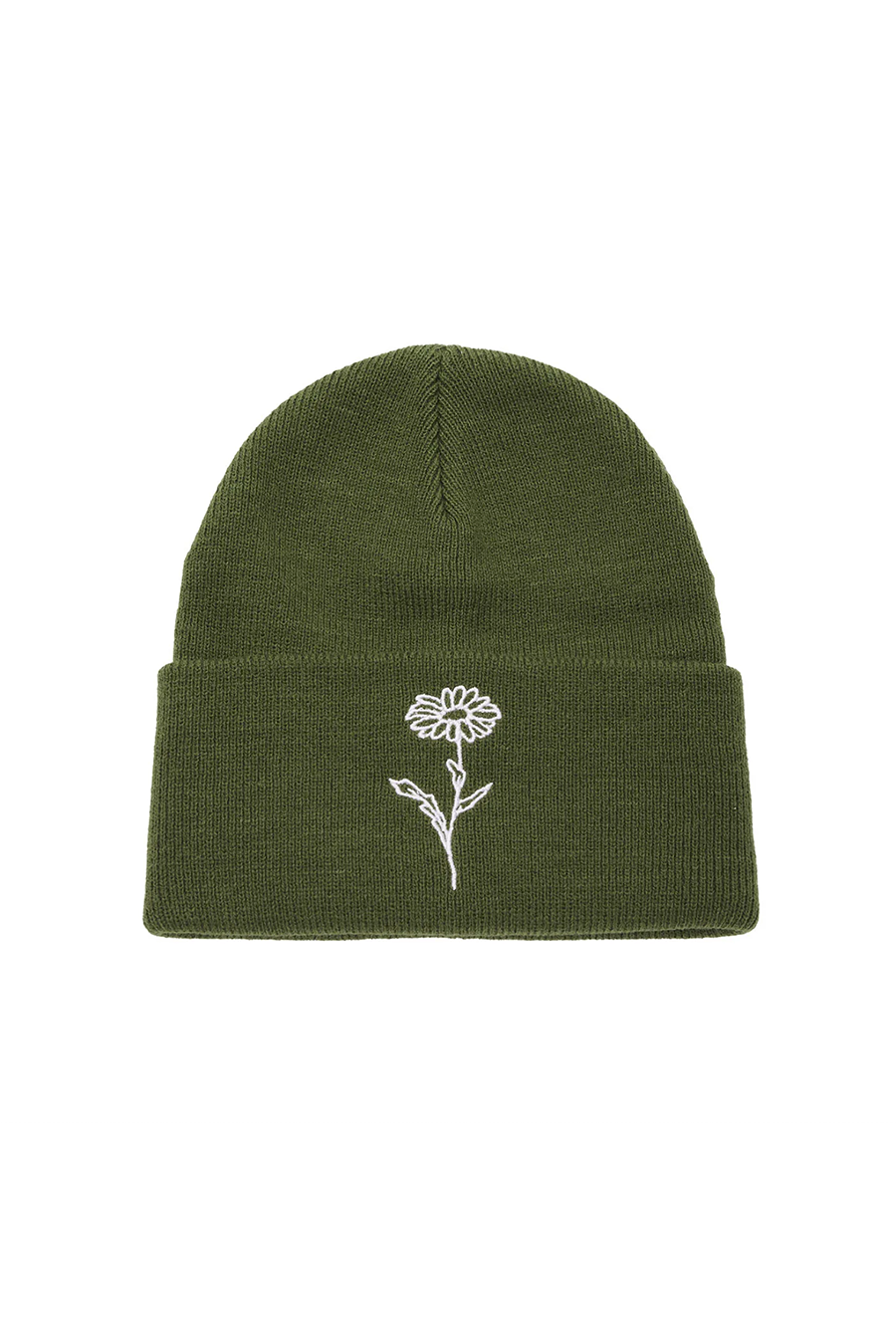 Flower Beanie | Army - Main Image Number 1 of 3