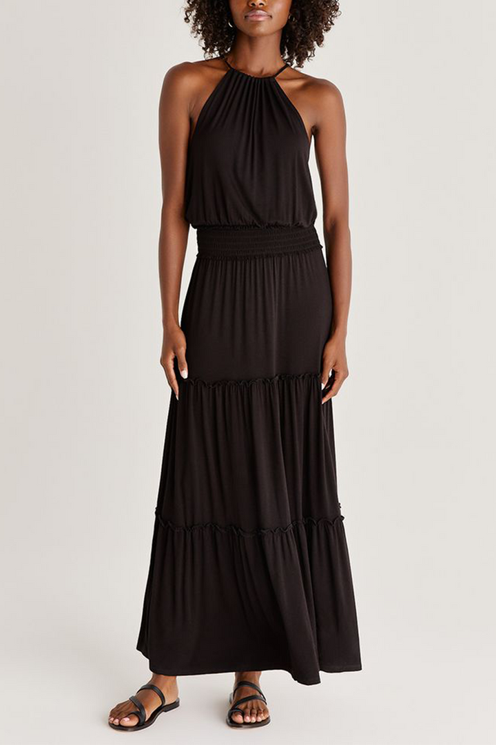 Beverly Sleek Dress | Black - Thumbnail Image Number 1 of 2
