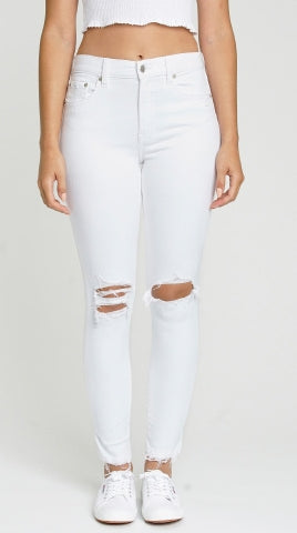Call You Back High Rise Skinny Denim | White - Main Image Number 1 of 1