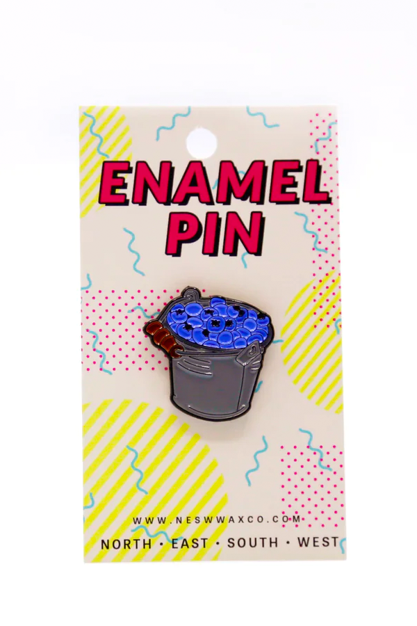 Blueberries Enamel Pin - Main Image Number 1 of 1
