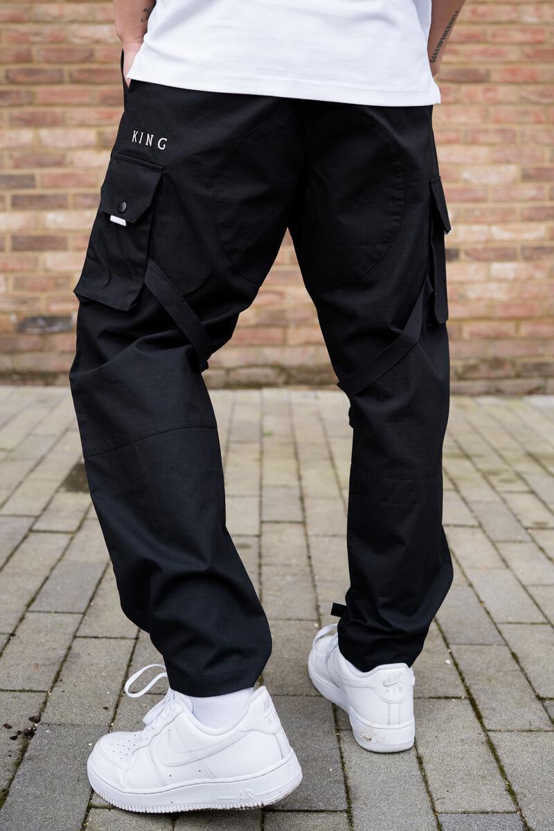 Earlham Tech Cargo Pants | Black - Main Image Number 1 of 3