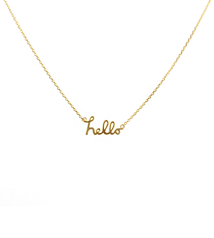 Hello Necklace - West of Camden - Thumbnail Image Number 1 of 2
