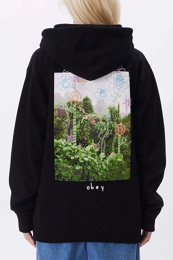 Obey Fairytale Forest Hoodie | Black