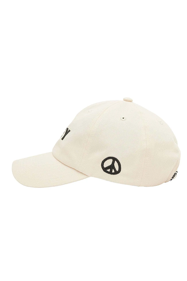 Obey Bold Peace Sign Strapback | Unbleached