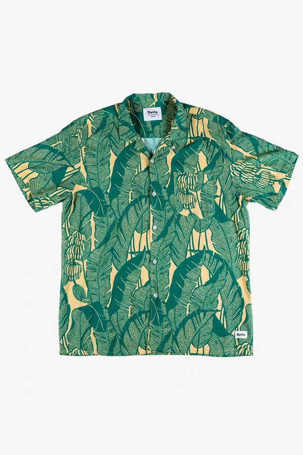 Banana Leaf Buttonup Shirt | Green - Main Image Number 2 of 2