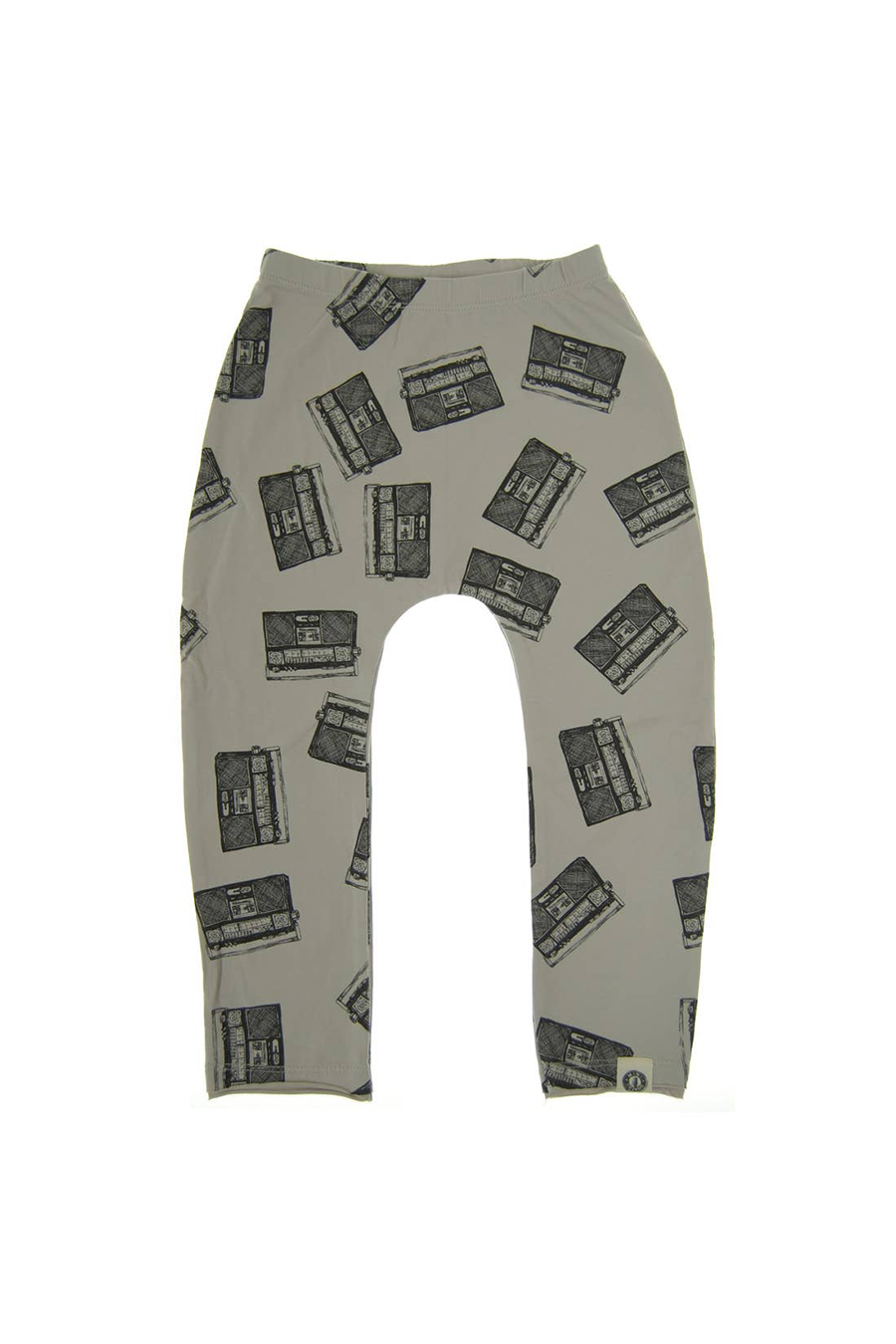 Allover Boom Box Kids Joggers | Grey - Main Image Number 1 of 1