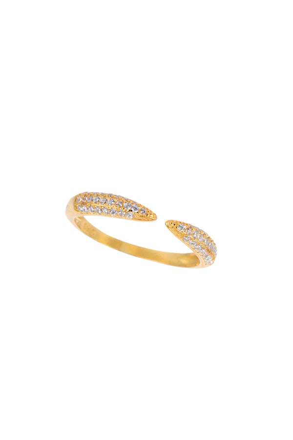 Melrose CZ Pave Open Point Ring | Gold - Visual Media Number 1 of 1