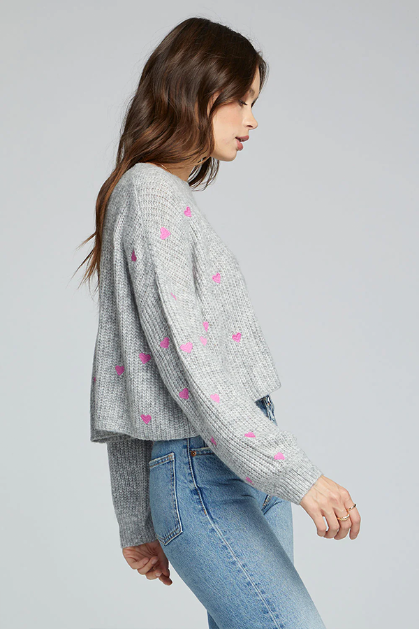 Charmed Sweater | Heather Grey - Thumbnail Image Number 2 of 3
