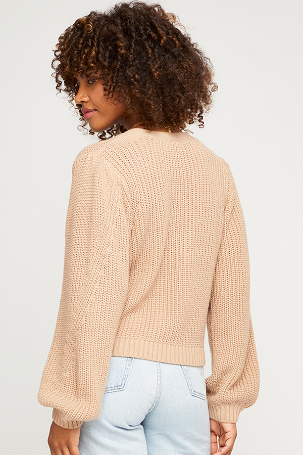 Calloway Cardigan Sweater | Sesame - Main Image Number 2 of 2