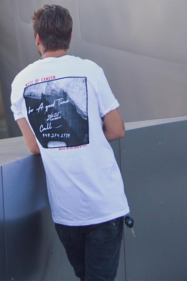 For A Good Time Tee | White - West of Camden - Thumbnail Image Number 1 of 3
