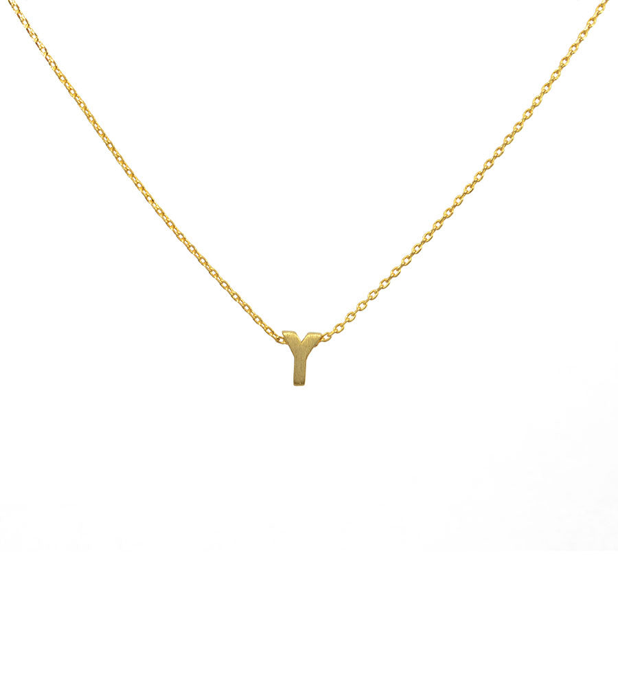 Initial Necklace Gold Y - Main Image Number 1 of 1