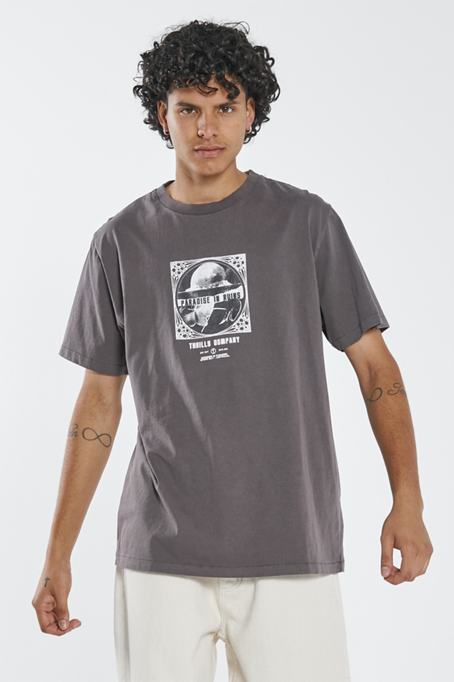 Paradise Smoke Merch Tee | Plum - Main Image Number 1 of 2