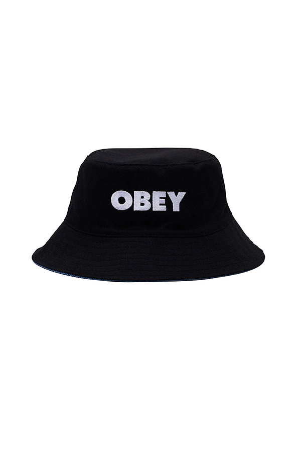 Obey Reversible Bucket Hat | Black - Visual Media Number 1 of 1